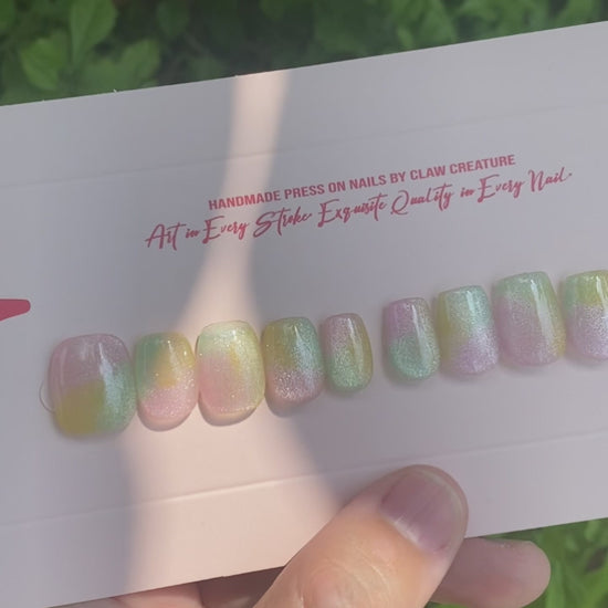 Enchanted Garden Handmade Press-on Nails video showcase by Claw Creature