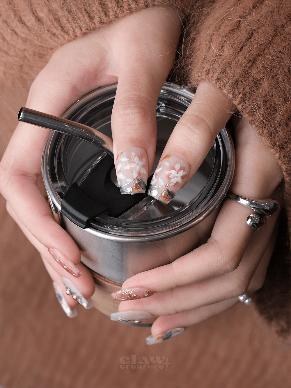 Prosperous Christmas - Handmade Press on Nails by Clawcreature - Handmade Press - on Nails