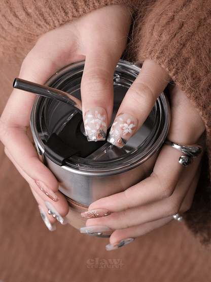 Prosperous Christmas - Handmade Press on Nails by Clawcreature - Handmade Press - on Nails