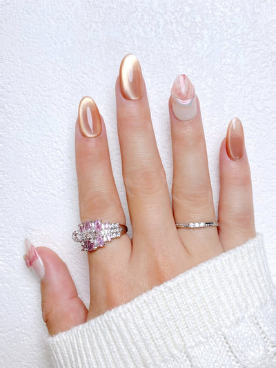 Quartz Charm - Handmade Press on Nails by Clawcreature - Handmade Press - on Nails