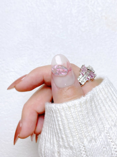 Quartz Charm - Handmade Press on Nails by Clawcreature - Handmade Press - on Nails