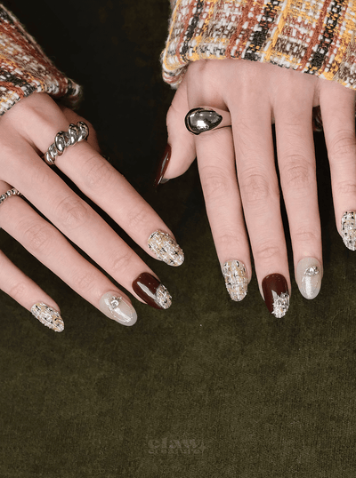 Radiant Joy - Handmade Press on Nails by Clawcreature - Handmade Press - on Nails