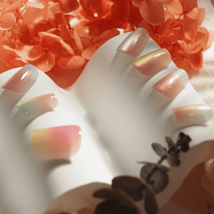 Rainbow Mist - Handmade Press on Nails by Clawcreature - Handmade Press - on Nails