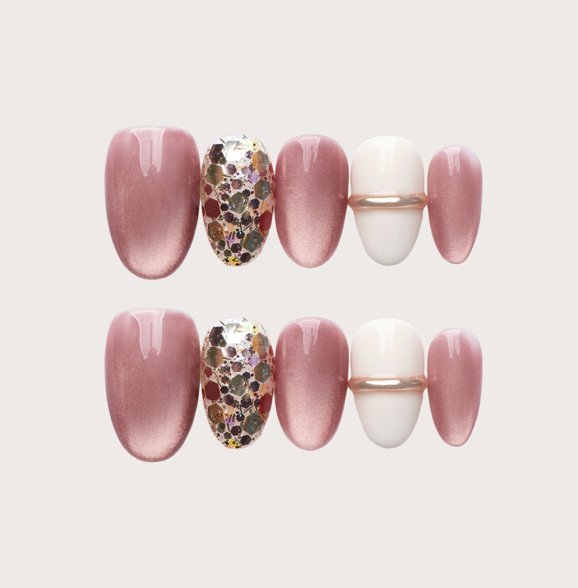 Raspberry - Handmade Press on Nails by Clawcreature - Handmade Press - on Nails
