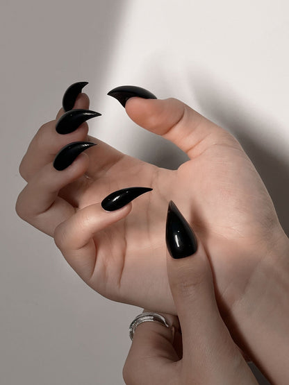 Raven Claw - Handmade Press on Nails by Clawcreature - Handmade Press - on Nails