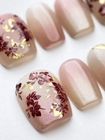 Rosé All Drape - Handmade Press on Nails by Clawcreature - Handmade Press - on Nails