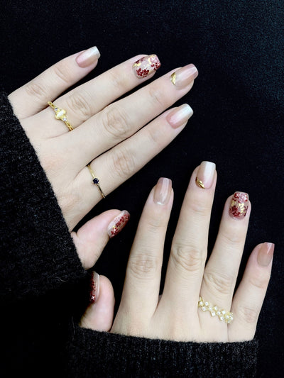 Rosé All Drape - Handmade Press on Nails by Clawcreature - Handmade Press - on Nails