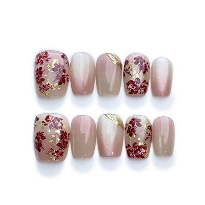 Rosé All Drape - Handmade Press on Nails by Clawcreature - Handmade Press - on Nails