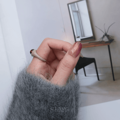 Rose and Gold - Handmade Press on Nails by Clawcreature - Handmade Press - on Nails