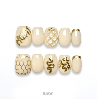 Slither & Prosper - Handmade Press on Nails by Clawcreature - Handmade Press - on Nails