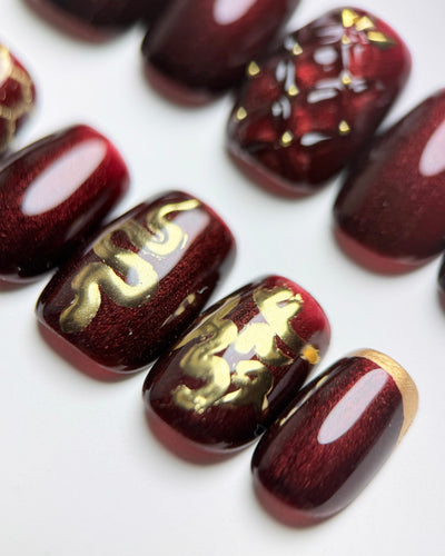 Slither & Prosper - Handmade Press on Nails by Clawcreature - Handmade Press - on Nails