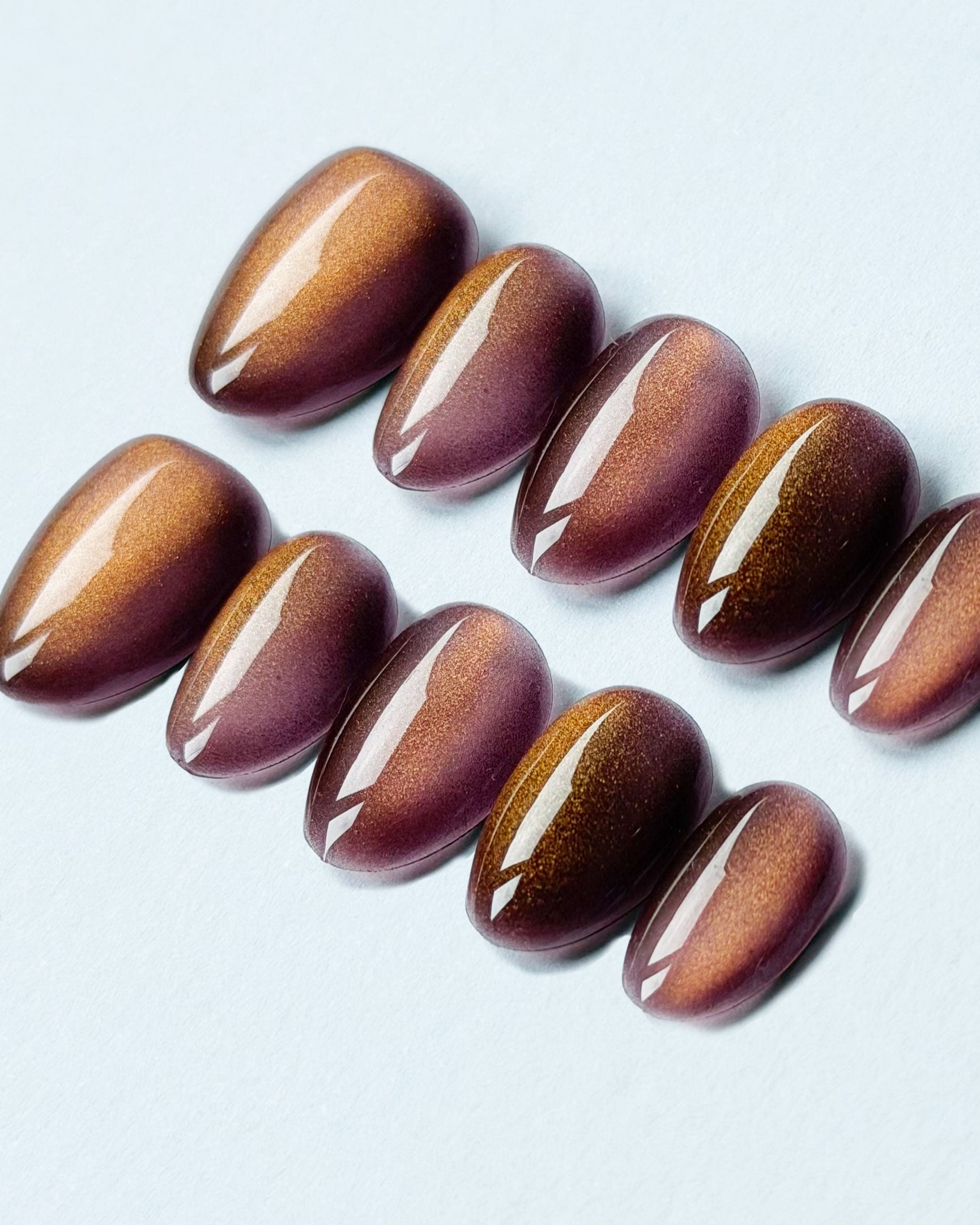 Solar Flare - Handmade Press on Nails by Clawcreature - Handmade Press - on Nails