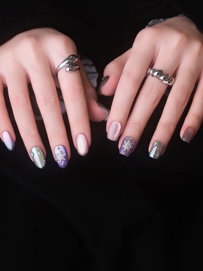 Starry Sky - Handmade Press on Nails by Clawcreature - Handmade Press - on Nails