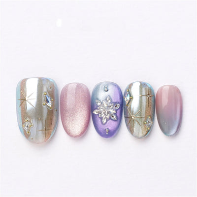Starry Sky - Handmade Press on Nails by Clawcreature - Handmade Press - on Nails