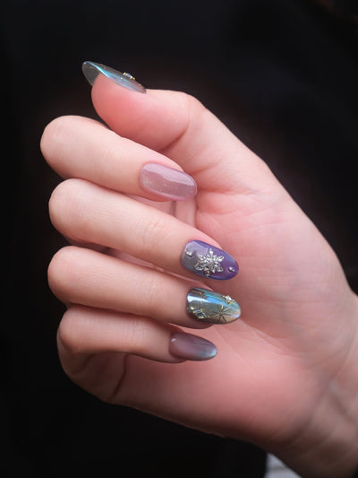 Starry Sky - Handmade Press on Nails by Clawcreature - Handmade Press - on Nails