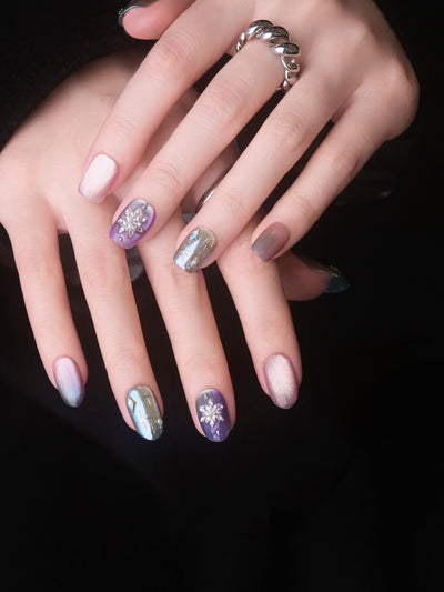 Starry Sky - Handmade Press on Nails by Clawcreature - Handmade Press - on Nails