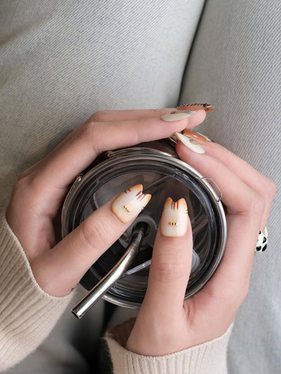 Stitch the Cat - Handmade Press on Nails by Clawcreature - Handmade Press - on Nails