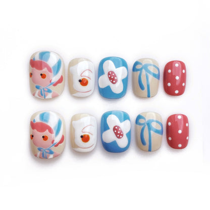 Summer Time - Handmade Press on Nails by Clawcreature - Handmade Press - on Nails