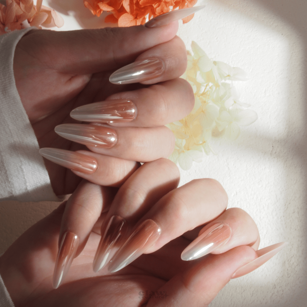 Sunset Glow - Handmade Press on Nails by Clawcreature - Handmade Press - on Nails