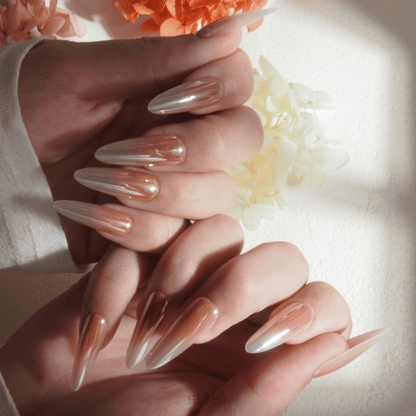 Sunset Glow - Handmade Press on Nails by Clawcreature - Handmade Press - on Nails