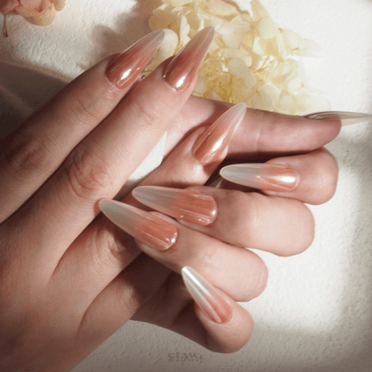 Sunset Glow - Handmade Press on Nails by Clawcreature - Handmade Press - on Nails