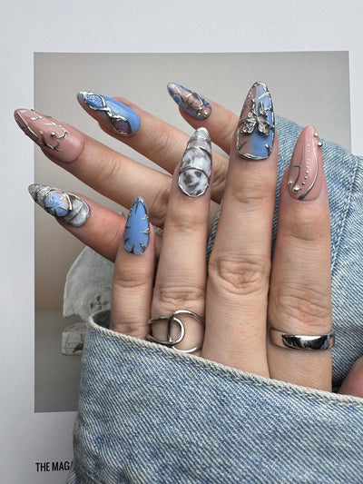 Twilight - Handmade Press on Nails by Clawcreature - Handmade Press - on Nails