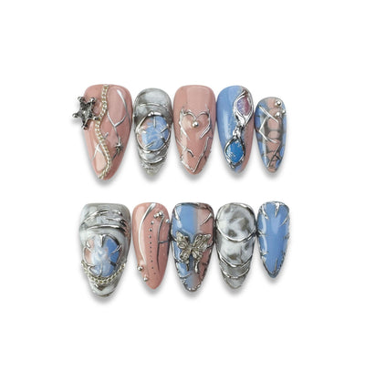 Twilight - Handmade Press on Nails by Clawcreature - Handmade Press - on Nails