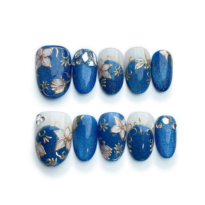 Versailles - Handmade Press on Nails by Clawcreature - Handmade Press - on Nails