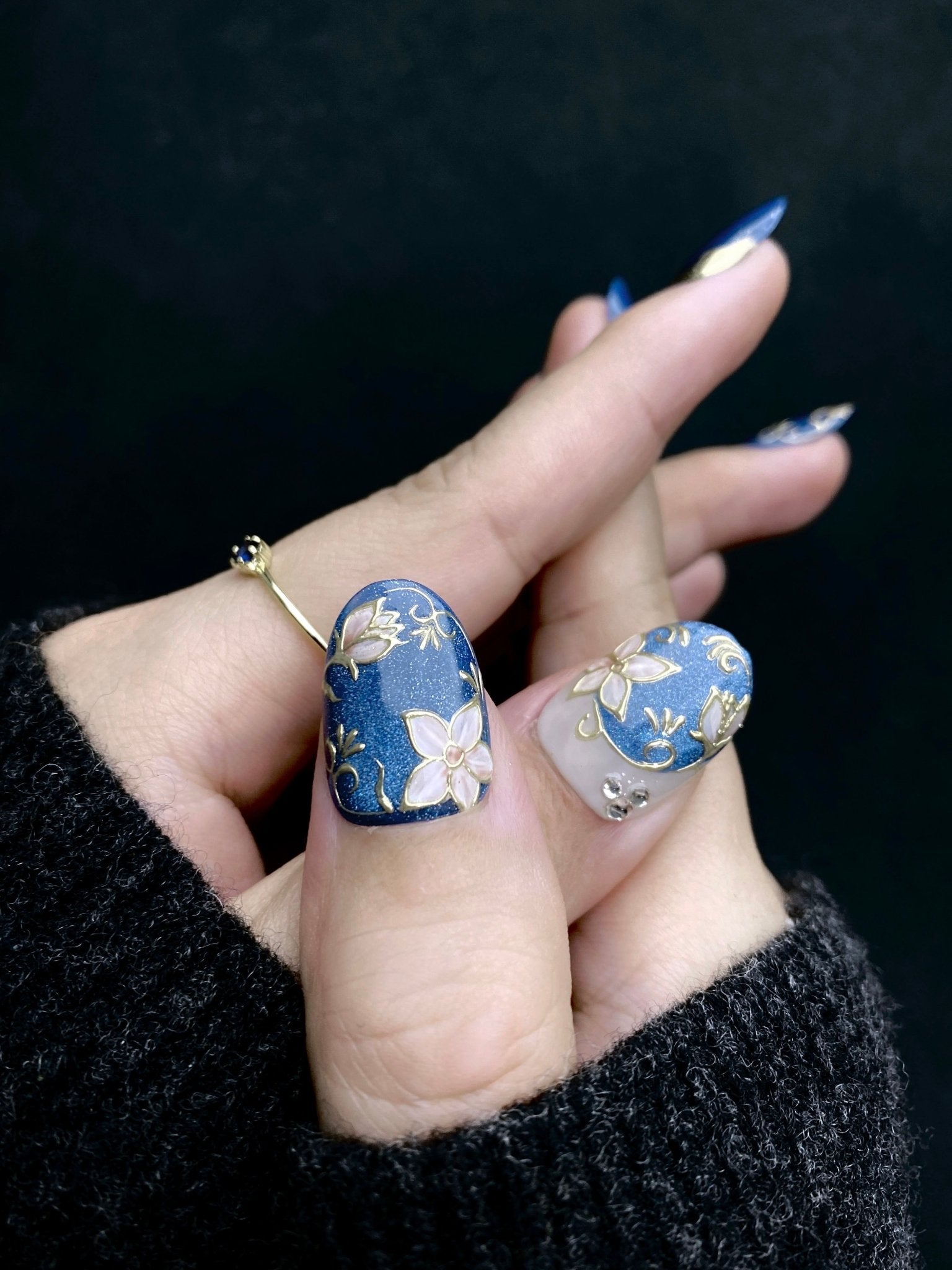 Versailles - Handmade Press on Nails by Clawcreature - Handmade Press - on Nails
