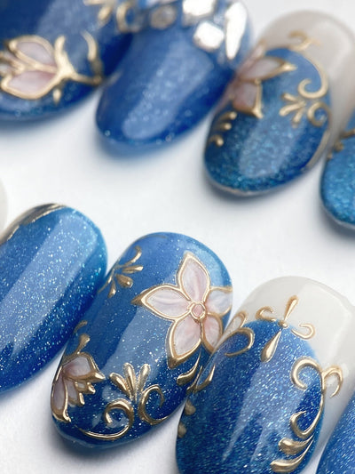 Versailles - Handmade Press on Nails by Clawcreature - Handmade Press - on Nails