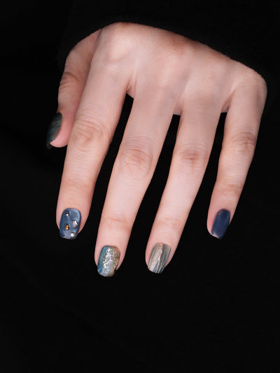 Wavesong - Handmade Press on Nails by Clawcreature - Handmade Press - on Nails