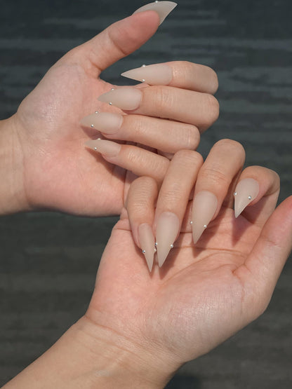 White Venom - Handmade Press on Nails by Clawcreature - Handmade Press - on Nails