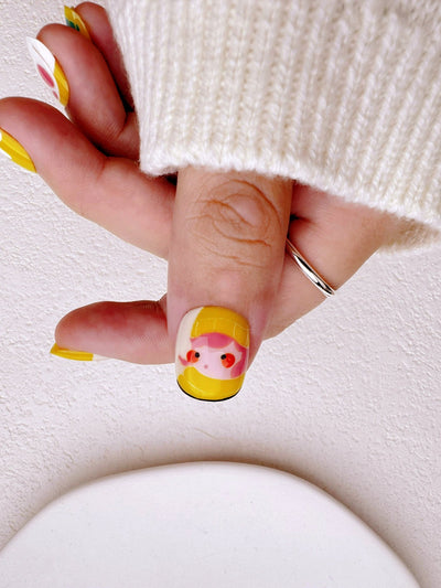 Winter Together Again - Handmade Press on Nails by Clawcreature - Handmade Press - on Nails