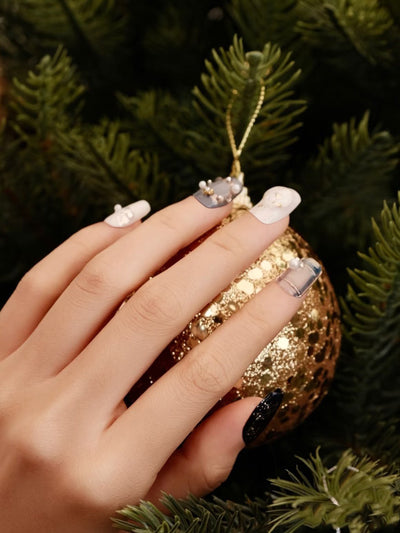 Winter Wonder - Handmade Press on Nails by Clawcreature - Handmade Press - on Nails